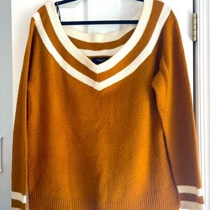 Off-the-Shoulder Winter Sweater